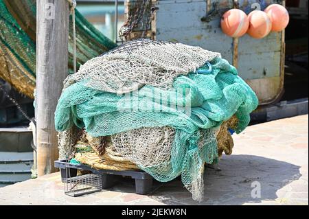 Caorle, Italien. Fischereihafen in Caorle Stockfoto