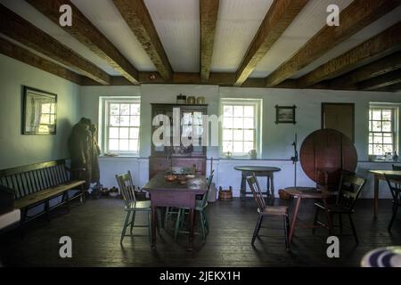 Das Old Stone House in Butler County liegt an der westlichen Grenze von Pennsylvania und ist die erste Straße, die für Reisen zwischen Pittsburgh und gebaut wurde Stockfoto