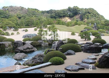 Japanische Gärten in Yasugi (japan) Stockfoto