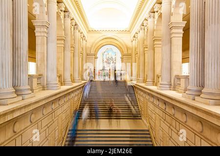 Die Treppe des Metropolitan Museum of Art in New York City Stockfoto