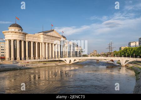 Archäologisches Museum von Mazedonien in Skopje, Nord-Mazedonien Stockfoto