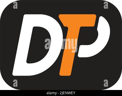 Ursprüngliches Design der DTP-Logo-Vorlage Stock Vektor