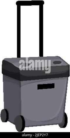 Coole Kühlbox Cartoon Vektor Illustration Stock Vektor