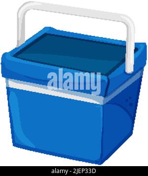 Sommer Kühlbox Cartoon Vektor Illustration Stock Vektor