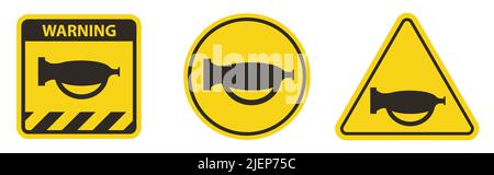 Verwenden Sie Den Ton Nicht, Verwenden Sie Das Horn-Zeichen-Isolat Auf Weißem Hintergrund Nicht, Vektorgrafik Stock Vektor