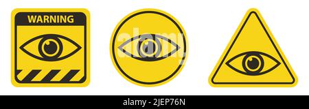 Augen Symbol Symbol Zeichen Isolieren auf weißem Hintergrund Stock Vektor