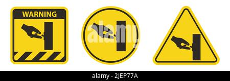 Achtung Symbol Ausschalten Isoliert Auf Weißem Hintergrund Stock Vektor