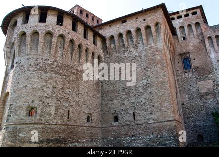 Alte mittelalterliche Burg von Vignola, La Rocca di Vignola. Modena, Italien. Stockfoto