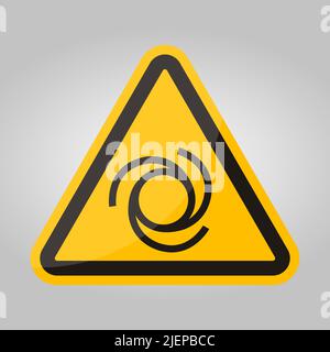 Vorsicht Beim Automatischen Start-Symbol-Zeichen Isolieren Auf Weißem Hintergrund, Vektorgrafik Stock Vektor