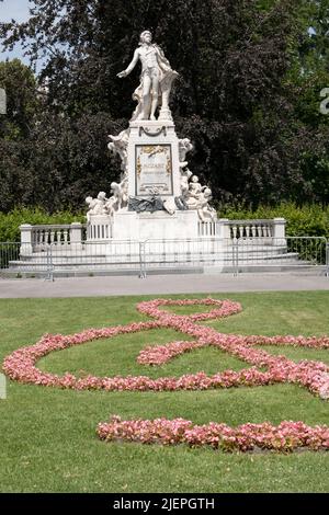 Mozart-Statue in Wien Stockfoto