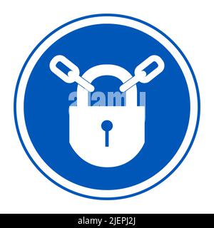 PSA-Symbol.Sperrsymbol auf weißem Hintergrund isolieren, Vektorgrafik EPS.10 Stock Vektor