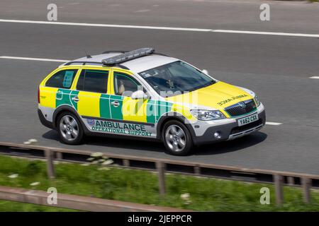 NHS Operational Support NHS Health Emergency Service Skoda Octavia Scout TDI Cr 140 Response Vehicle; Stockfoto