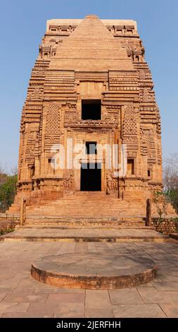 Rückansicht von Peli ka Mandir, Gwalior Fort, Madhya Pradesh, Indien. Stockfoto