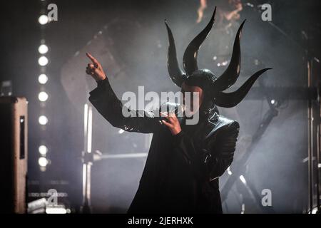 Kopenhagen, Dänemark, 21., Juni 2022. Die britische Rockband Skunk Anansie spielt ein Live-Konzert im Sentrum Scene in Oslo. Hier ist Singer Skin live auf der Bühne zu sehen. (Foto: Gonzales Photo - Thomas Rungstrom). Stockfoto