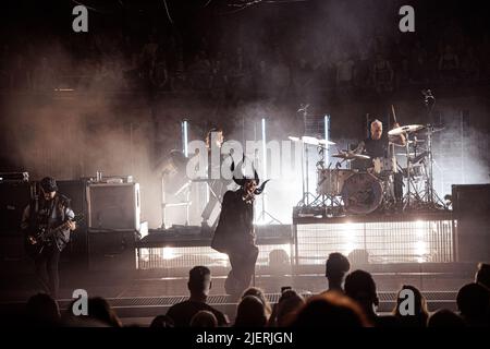 Kopenhagen, Dänemark, 21., Juni 2022. Die britische Rockband Skunk Anansie spielt ein Live-Konzert im Sentrum Scene in Oslo. Hier ist Singer Skin live auf der Bühne zu sehen. (Foto: Gonzales Photo - Thomas Rungstrom). Stockfoto