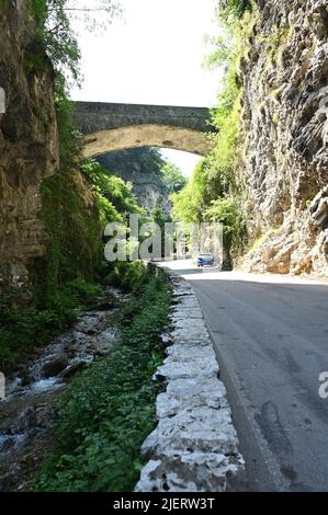 Strada della forra, Tremosine, italien Stockfoto