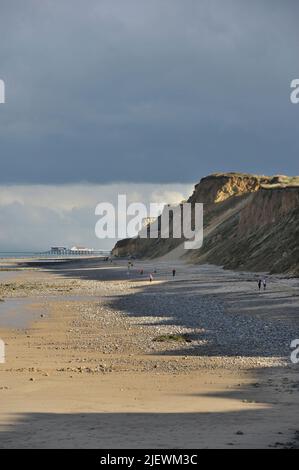 cromer Pier von West runton norfolk england Stockfoto