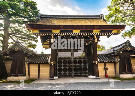 Kyoto, Japan, Asien - 3. September 2019 : Blick auf den Kaiserpalast von Kyoto Stockfoto