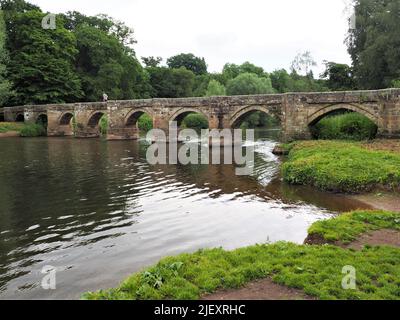 Tolle Haywood Packhorse Bridge Stockfoto