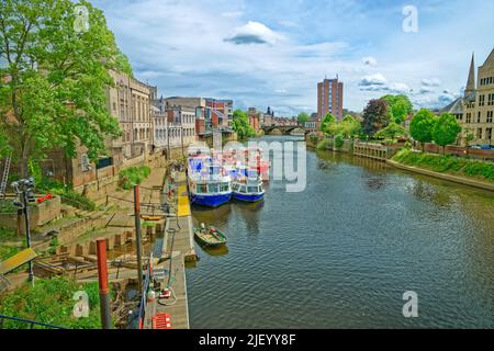 The River Ouse in York, Yorkshire, England. Stockfoto
