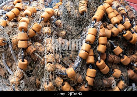 Detail der Fischernetz in Icy Strait Point Alaska USA Stockfoto