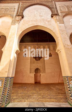 Marokko Fez. Al Attarine Madrasa Stockfoto