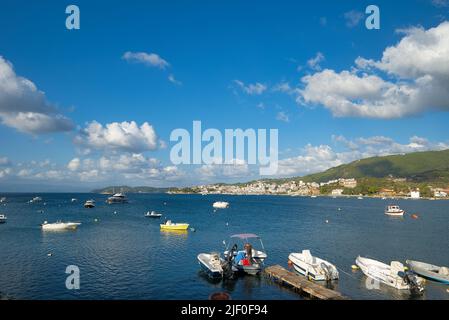 Die Insel Skiathos, Griechenland. Globales Touristenziel Stockfoto