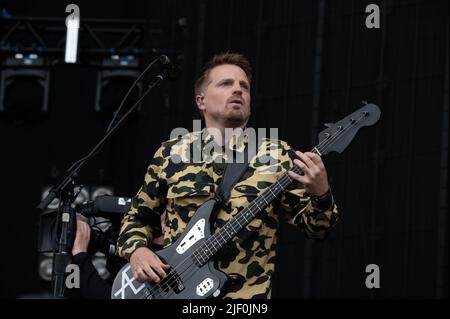 Kasabian Hampden Park Glasgow 26.. Juni 2022 Stockfoto