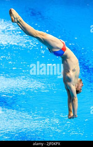 JANDARD Alexis FRA3m Springboard Männer Halbfinale Tauchen FINA 19. World Championships Budapest 2022 Budapest, Duna Arena 27/06/22 Foto Giorgio Scala / Deepbluemedia / Insidefoto Stockfoto