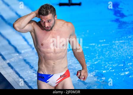 Budapest, Ungarn. 27.. Juni 2022. JANDARD Alexis FRA3m Sprungbrett Männer Vorläufiges Tauchen FINA 19. World Championships Budapest 2022 Budapest, Duna Arena 27/06/22 Foto Andrea Staccioli/Deepbluemedia/Insidefoto Kredit: Insidefoto srl/Alamy Live News Stockfoto