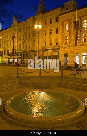 Kroatien, Zagreb, Ban-Josip-Jelacic-Platz, Stockfoto