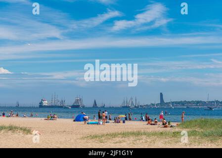 Falkenstein Beach, Kiel Regatta, Kiel Week 2022, Kiel, Schleswig-Holstein, Norddeutschland Stockfoto
