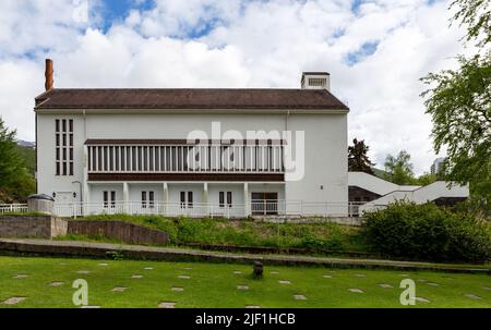 Die Friedenskapelle in Narvik, die zur Erinnerung an die tragischen Verluste der Schlacht von Narvik errichtet wurde. Stockfoto