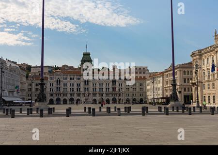 Der Platz der Einheit Italiens in Triest Stockfoto