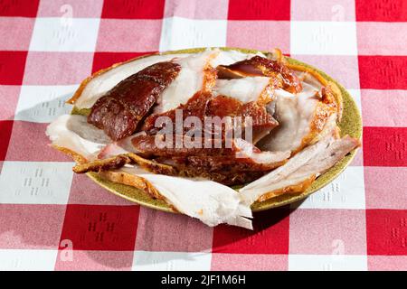 Llanera Fleisch Kolumbianisches Typisches Gericht; Gericht Serviert Mit Gegrilltem Fleisch Stockfoto