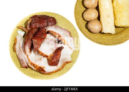 Llanera Fleisch Kolumbianisches Typisches Gericht; Gericht Serviert Mit Gegrilltem Fleisch Stockfoto