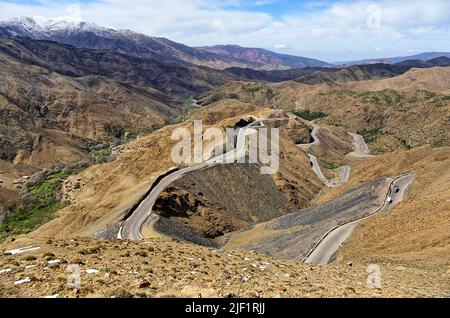 Marokko - Paßhöhe Tizi n'Tichka Stockfoto