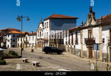 Straßen von Mirandela am Nachmittag Stockfoto