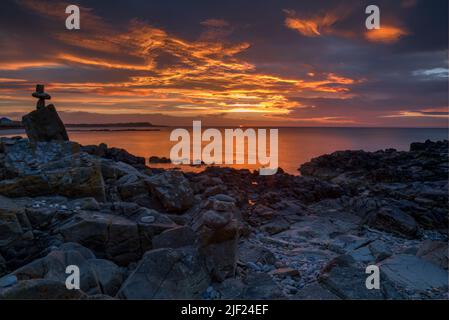 Blick über Whitehillls von banff aberdeenshire. Stockfoto