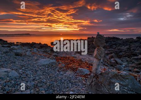 Blick über Whitehillls von banff aberdeenshire. Stockfoto