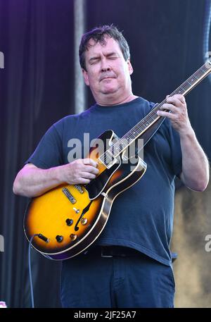 Galaktische Aufführung beim Green River Festival Stockfoto