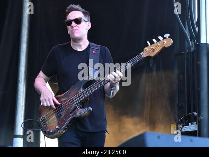 Galaktische Aufführung beim Green River Festival Stockfoto