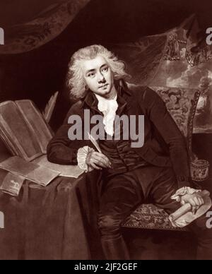 William Wilberforce (1759-1833) war ein englischer Politiker, Philanthrop, evangelikaler Christ und am berühmtesten Schlüssel Führer in der Abschaffung des Sklavenhandels im britischen Empire. Stockfoto