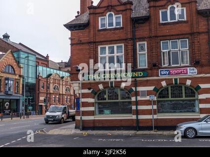 Der Greyhound Pub im Parkgate, Darlington, England, Großbritannien Stockfoto