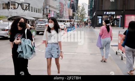 Siam Square Einkaufsviertel für junge Menschen Bangkok Thailand Stockfoto