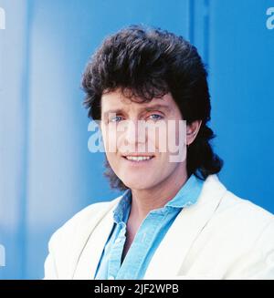 Alvin Stardust, eigentlich Bernard William Jewry, auch als Shane Fenton bekannt, britischer Glamrock Musiker, Deutschland, 1985. Alvin Stardust, richtiger Name Bernard William Jewry, auch bekannt als Shane Fenton, britischer Glam-Rock-Musiker, Deutschland, 1985. Stockfoto