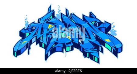 Abstrakt Graffiti Street Art Style Wort Urban Lettering Vektor Illustration Stock Vektor