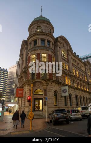 Public Trust Building, Wellington, Nordinsel, Neuseeland Stockfoto