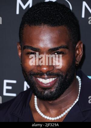 WEST HOLLYWOOD, LOS ANGELES, KALIFORNIEN, USA - 28. JUNI: Schauspieler Donny Savage kommt zur Los Angeles Premiere von AMC+s Originalserie „Moonhaven“, die am 28. Juni 2022 im The London Hotel West Hollywood in Beverly Hills in West Hollywood, Los Angeles, Kalifornien, USA, stattfand. (Foto von Xavier Collin/Image Press Agency) Stockfoto