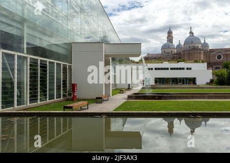 Padua, Italien - 06 10 2022: Der Garten der Biodiversität im Botanischen Garten in Padua an einem Sommertag. Stockfoto